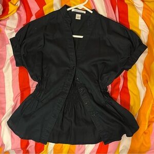 Kenneth Cole black button up blouse